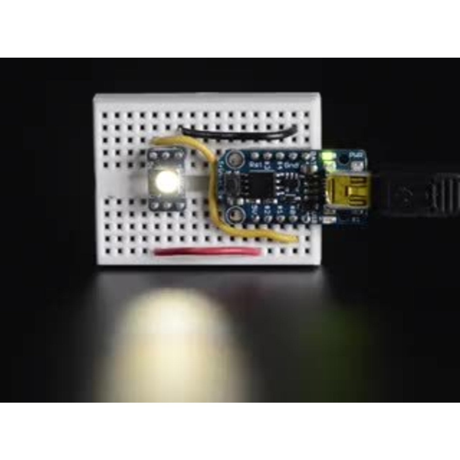 10-Pack NeoPixel RGBW LEDs with Integrated Driver - Black Casing, ~4500K Natural White