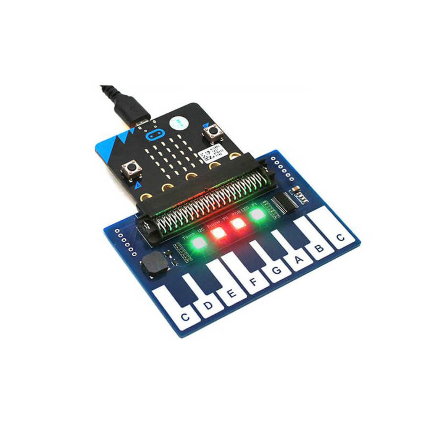 Compact I2C-Enabled Mini Piano Module for Micro: bit
