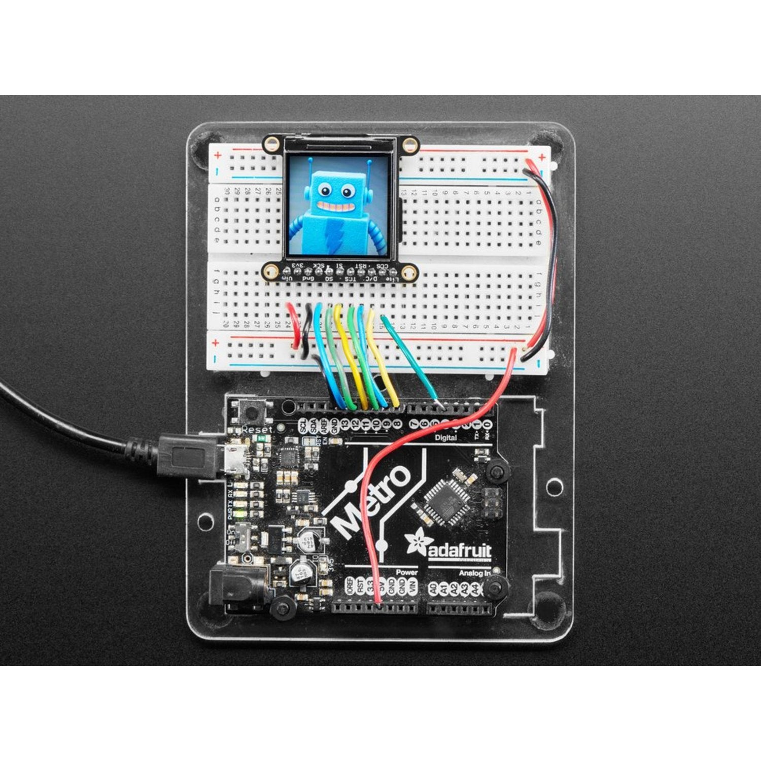 Adafruit 1.3-inch 240x240 High-Density Wide-Angle TFT LCD Display Module with MicroSD Slot - Powered by ST7789 Driver