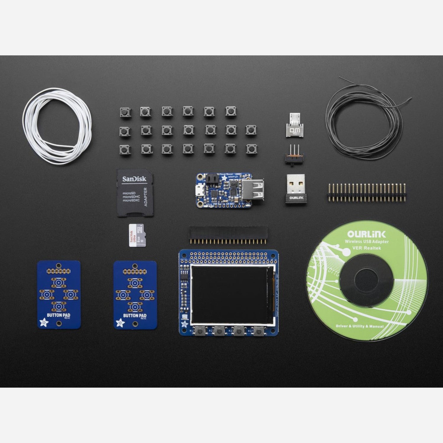 Pi GRRL Zero DIY Kit - Excluding Pi Zero & Case