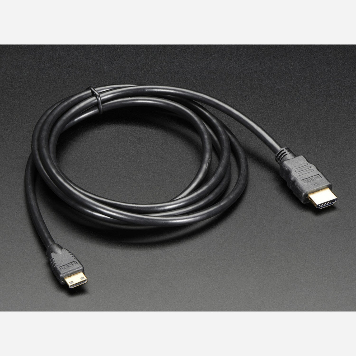 5 - Foot Mini HDMI to Standard HDMI Cable with Molded Grips