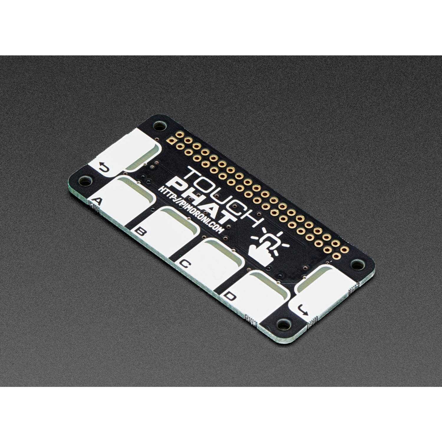 Pimoroni Touch pHAT with Capacitive Buttons for Raspberry Pi Zero and Other Models