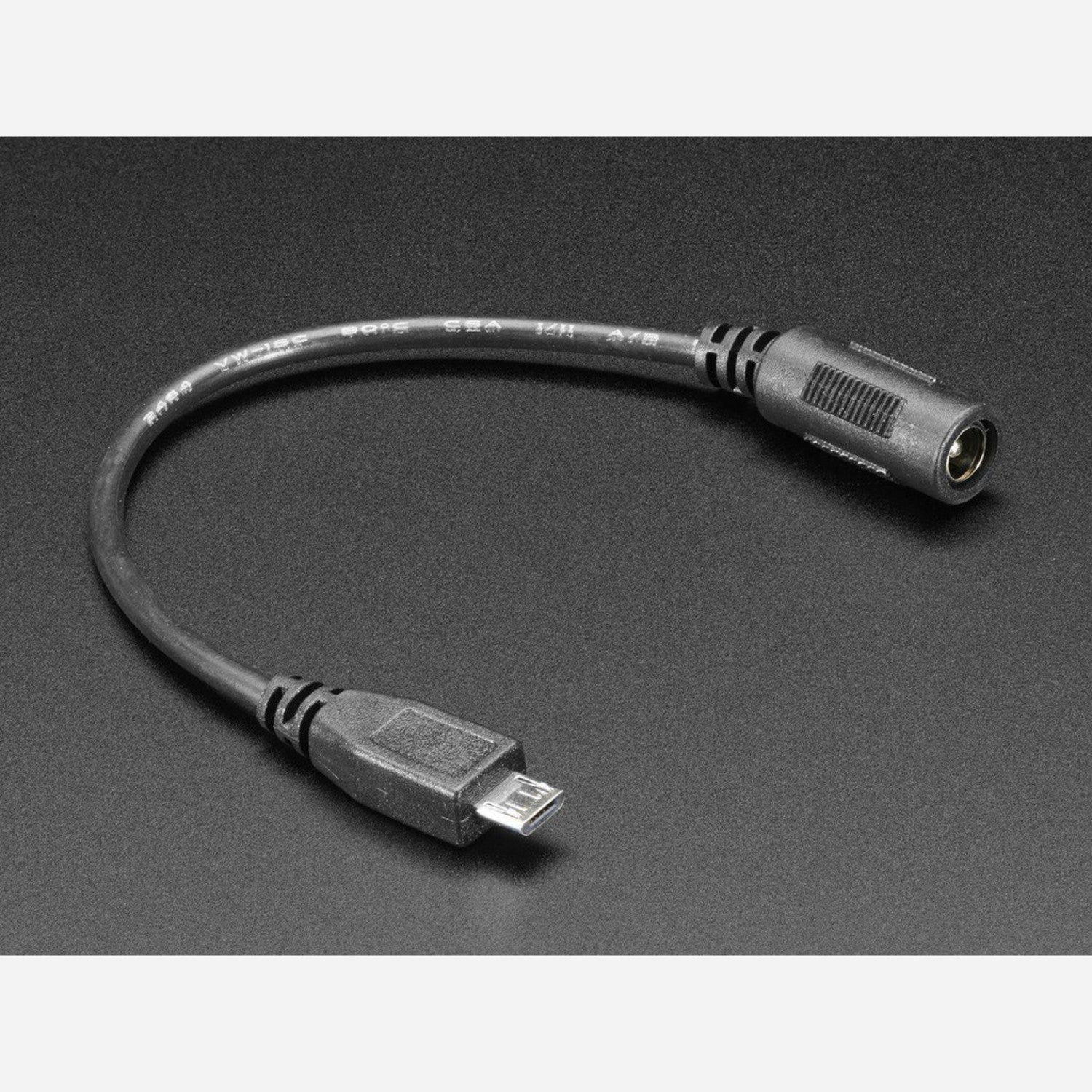 Micro USB Plug to 5.5mm/2.1mm DC Barrel Jack Power Adapter for Electronic Devices