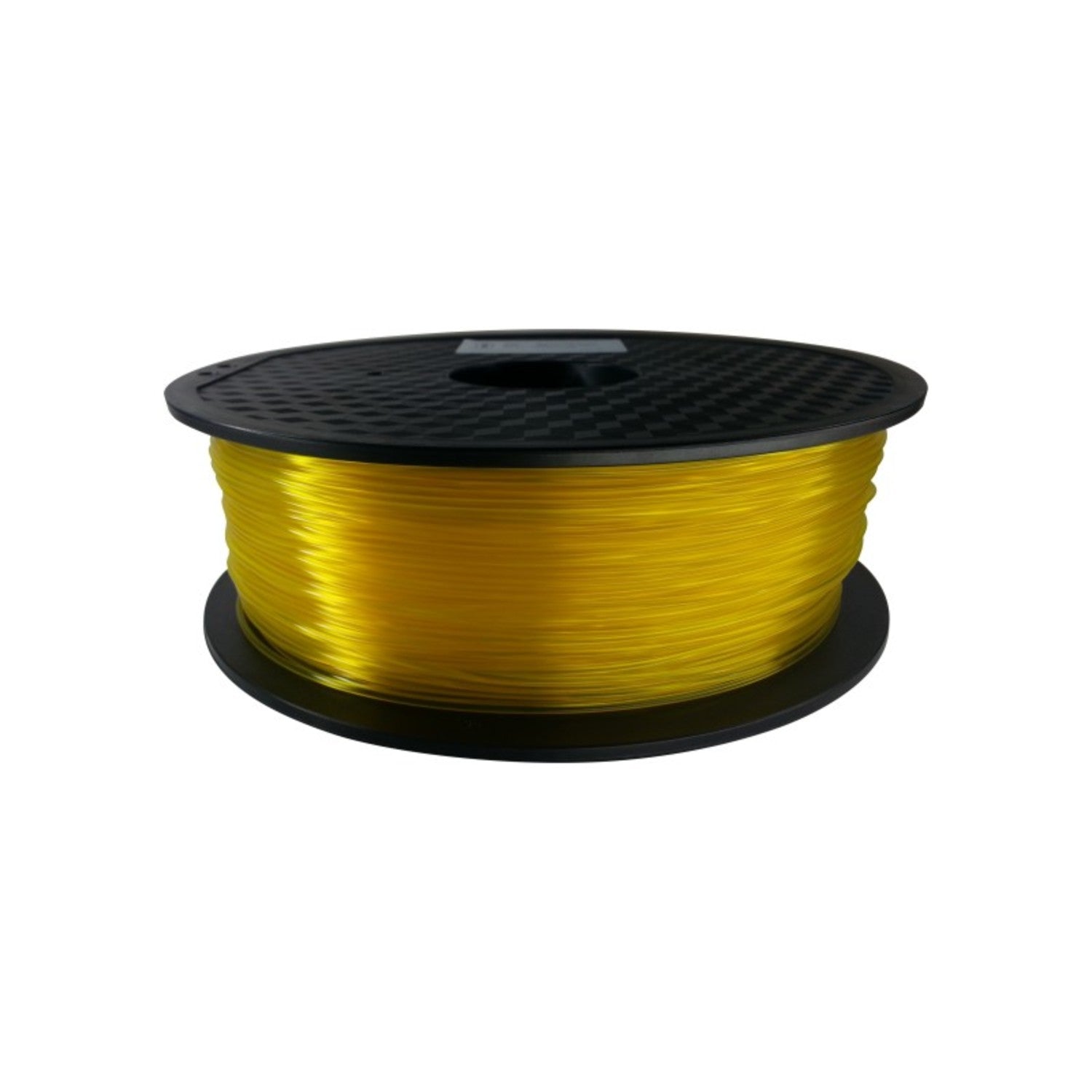 1.75mm, 1 Kilogram Roll of Transparent Yellow Polylactic Acid (PLA) Filament for 3D Printing