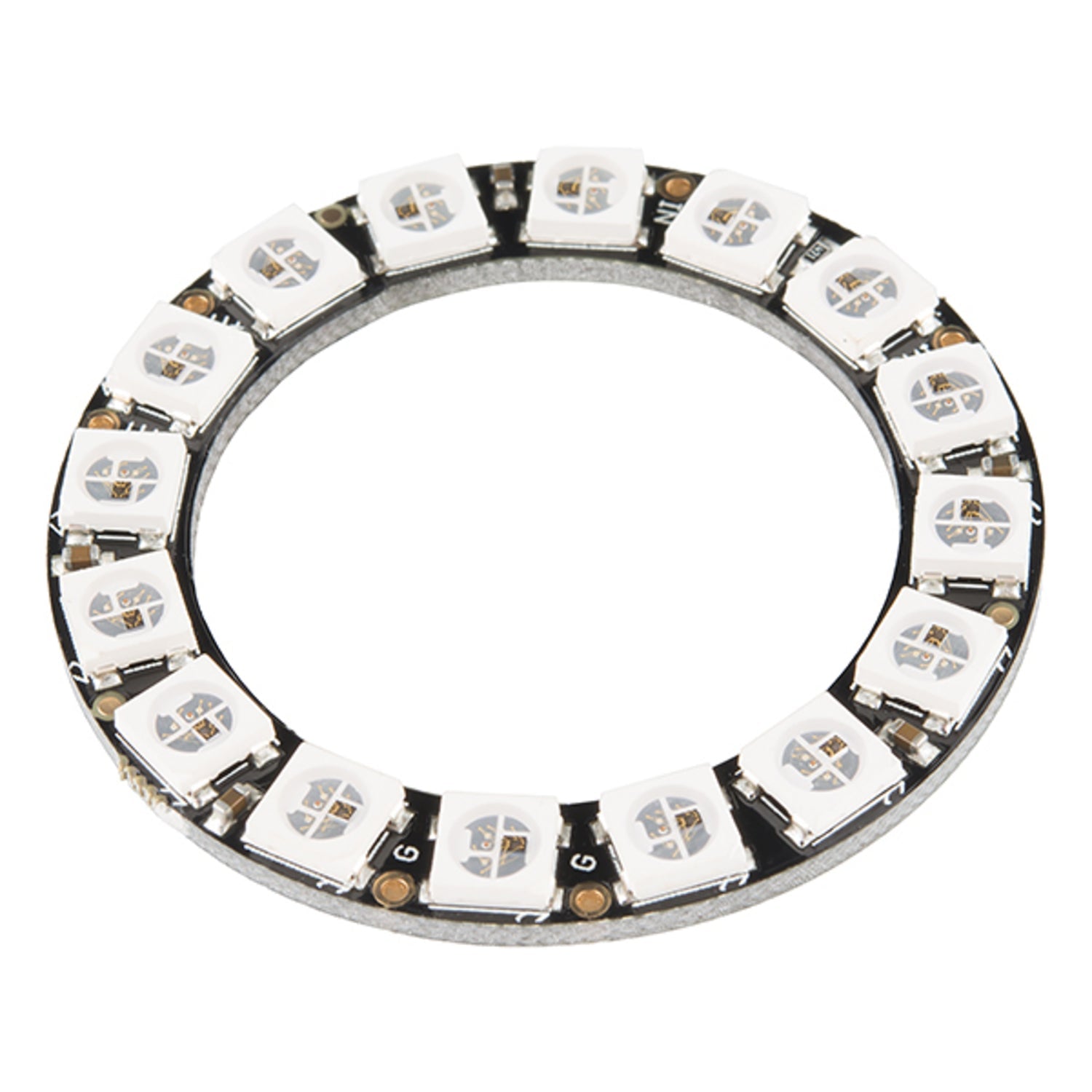 16 x WS2812 5050 RGB LED NeoPixel Ring - Chainable & Consistent Color
