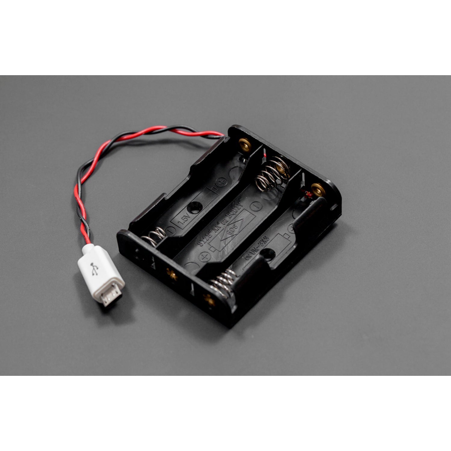 3xAA MicroUSB Rechargeable Battery Holder for Arduino