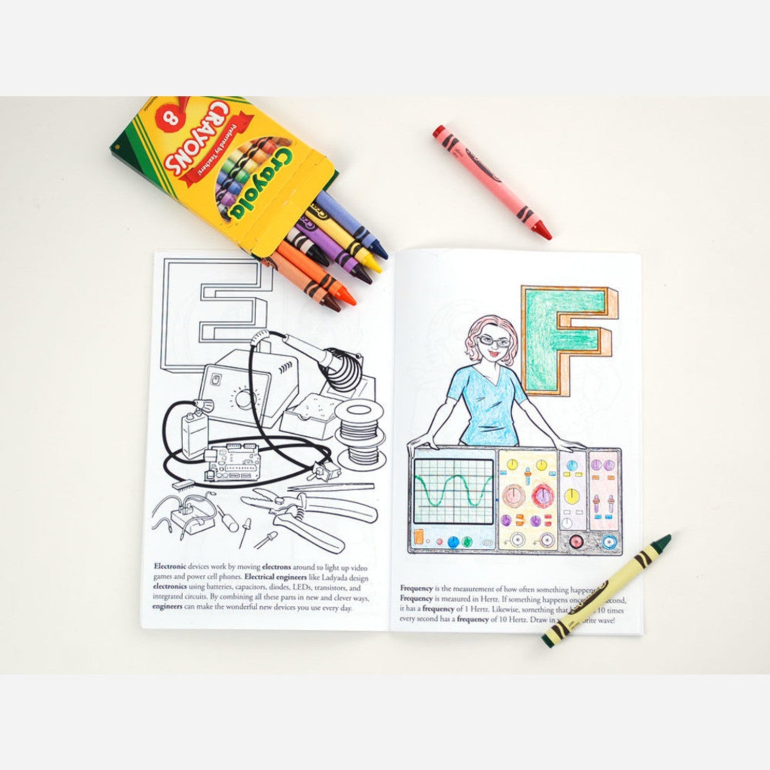 Ladyada's Electronics Coloring Book - A Fun Learning Adventure