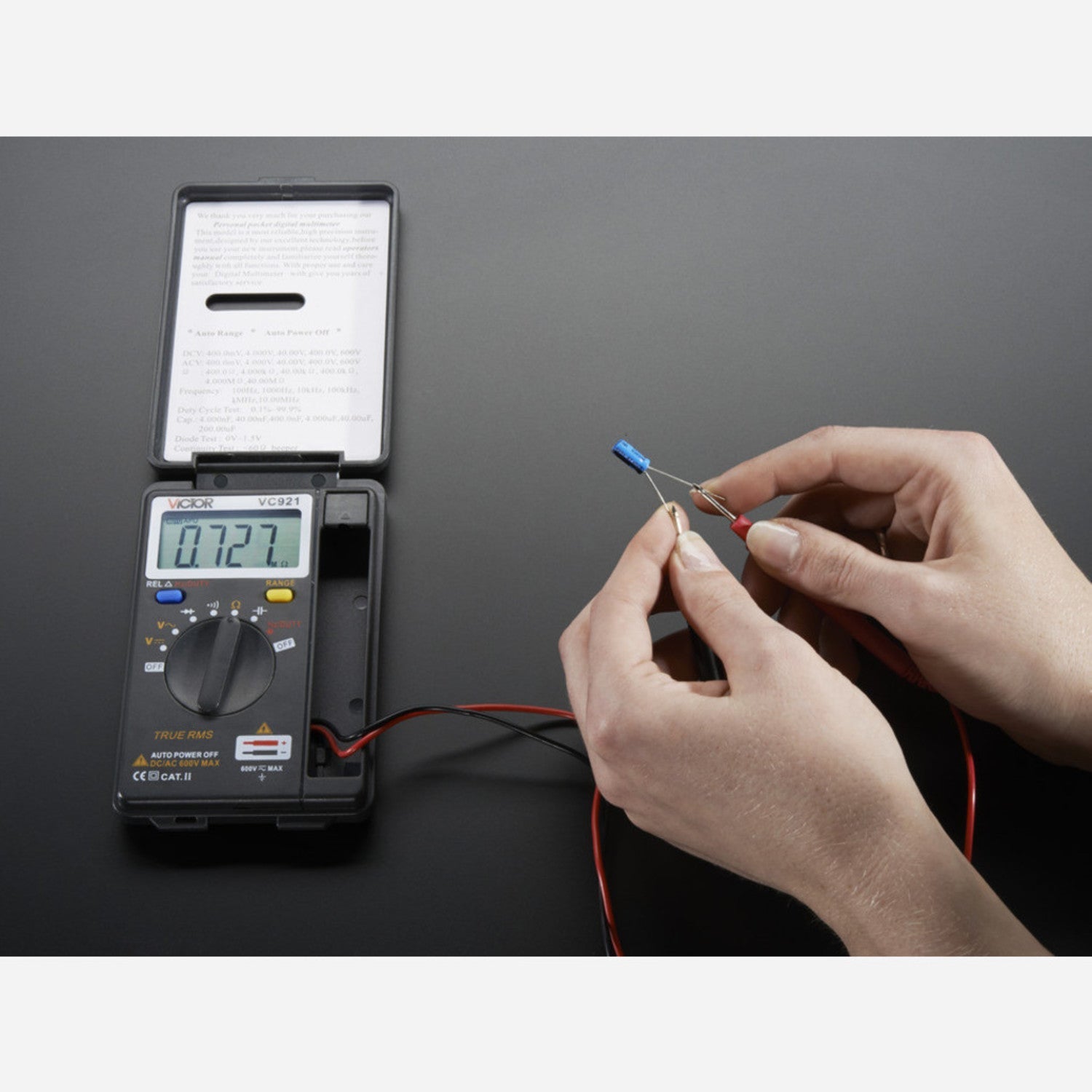 Portable Pocket-sized Autoranging Digital Multimeter for On-the-go Electrical Measurements