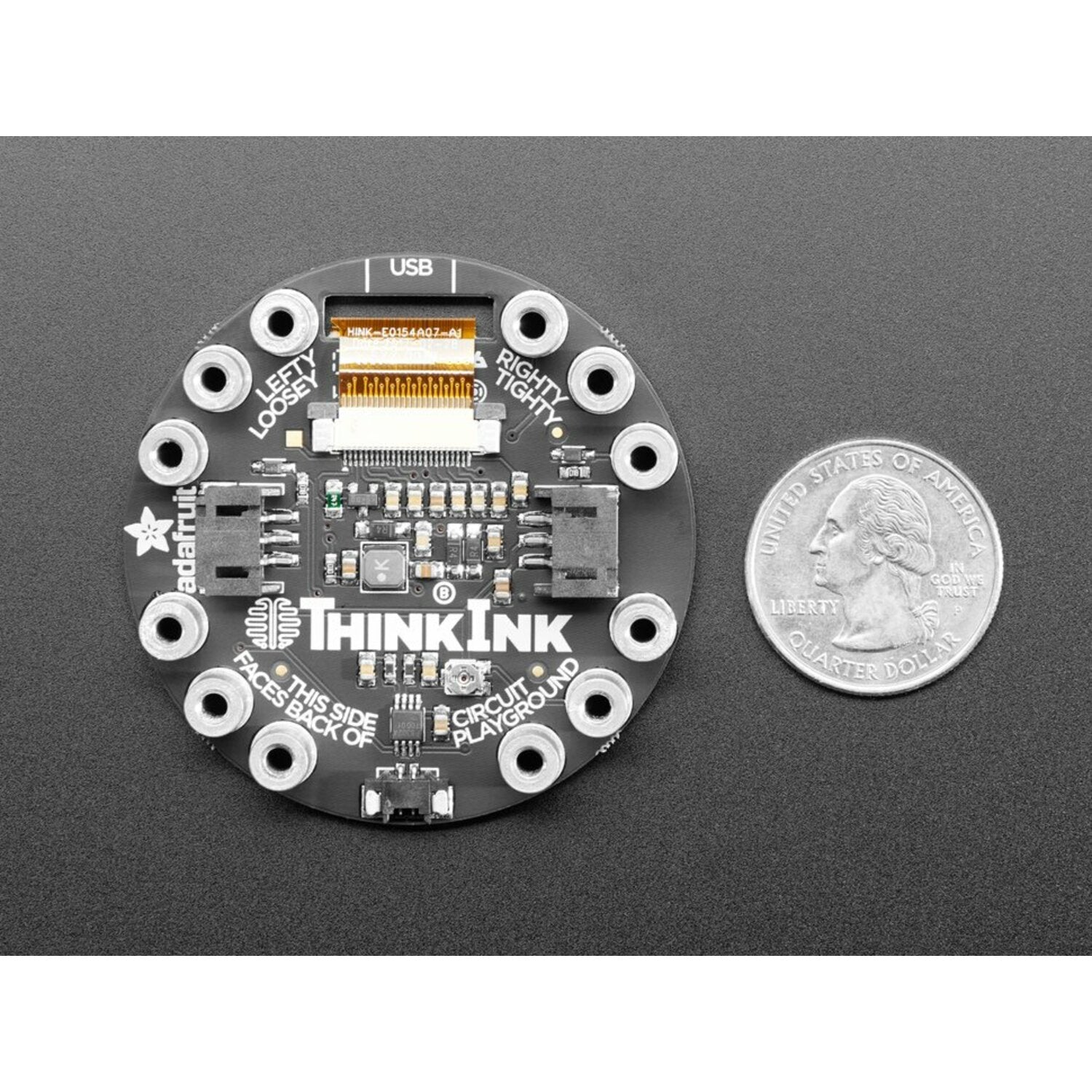 200x200 Tri-Color E-Ink Gizmo for Circuit Playground - Display + Audio Amp