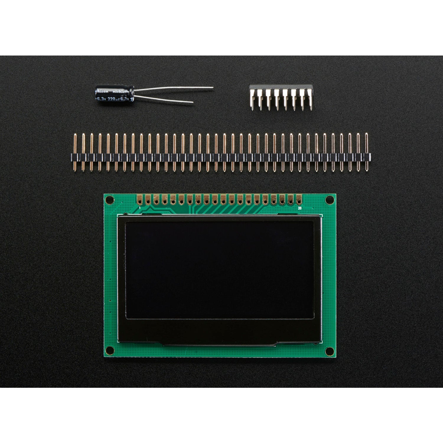 2.42-Inch 128x64 Monochrome OLED Graphic Display Module Kit with High Contrast