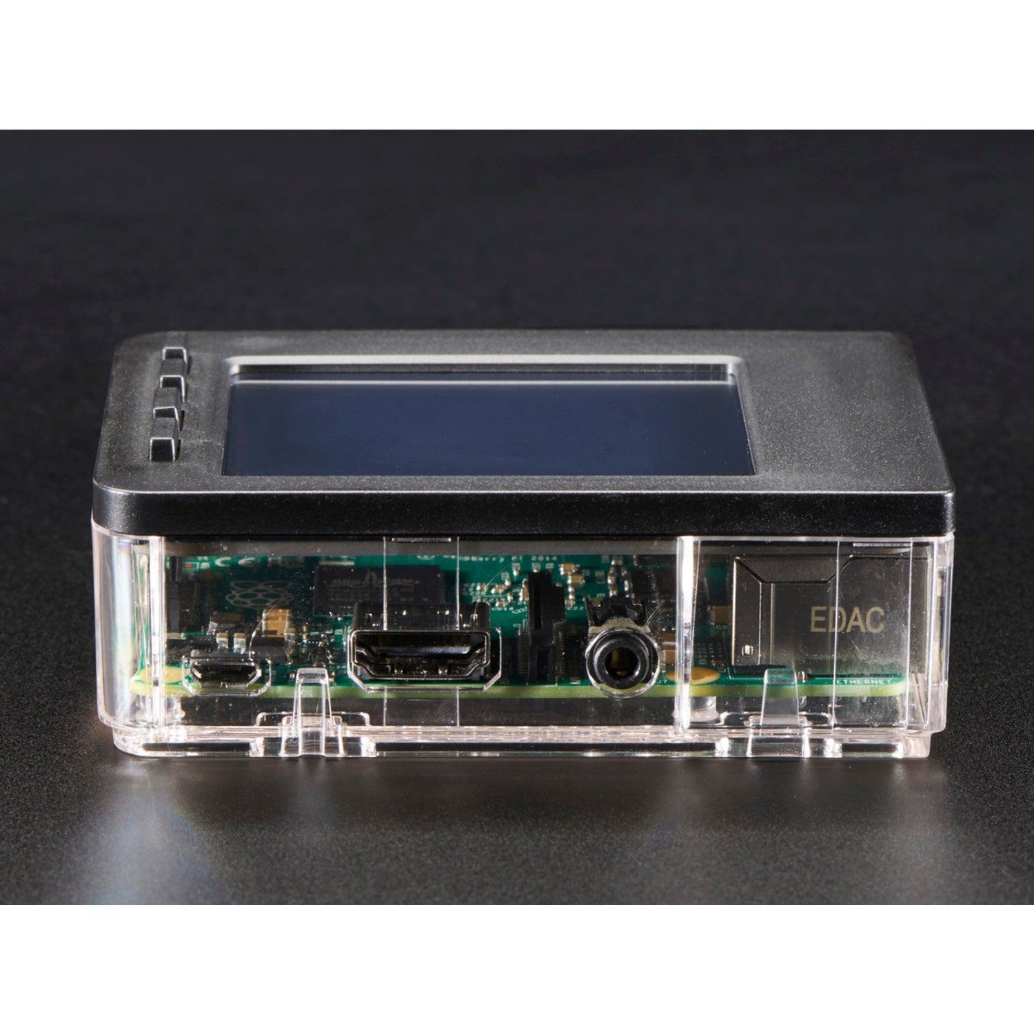 Transparent Case Base and Faceplate Pack for 2.8 PiTFT Compatible with Raspberry Pi Model B+, Pi 2, and Pi 3