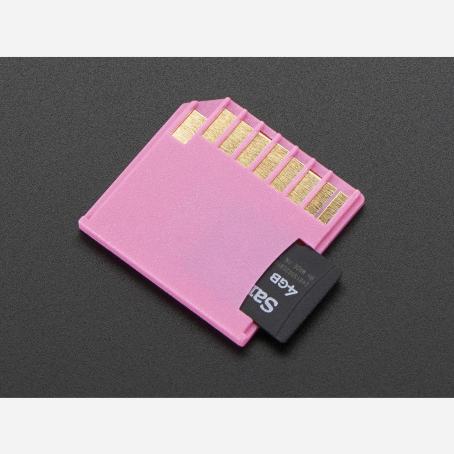 Pink Shortened microSD Card Adapter Suitable for Raspberry Pi and Macbooks - Ideal Storage Expansion Accessory