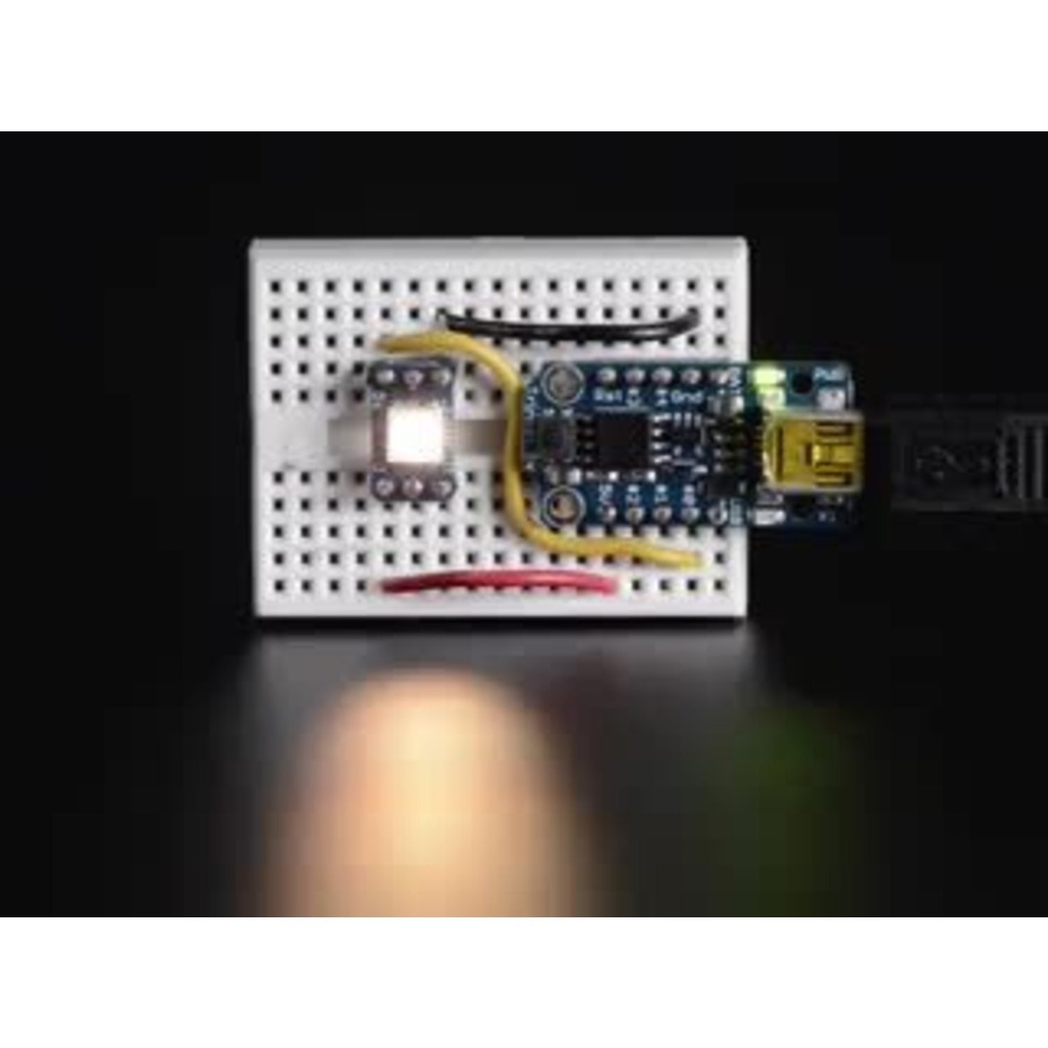 NeoPixel RGBW LEDs with Integrated Driver Chip - Warm White (Approximately 3000K) - White Casing - Pack of 10 - Smart Lighting Components