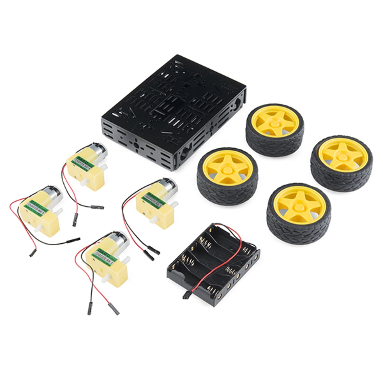 Basic Multi - Chassis 4 - Wheel Drive (4WD) Robot Chassis Kit