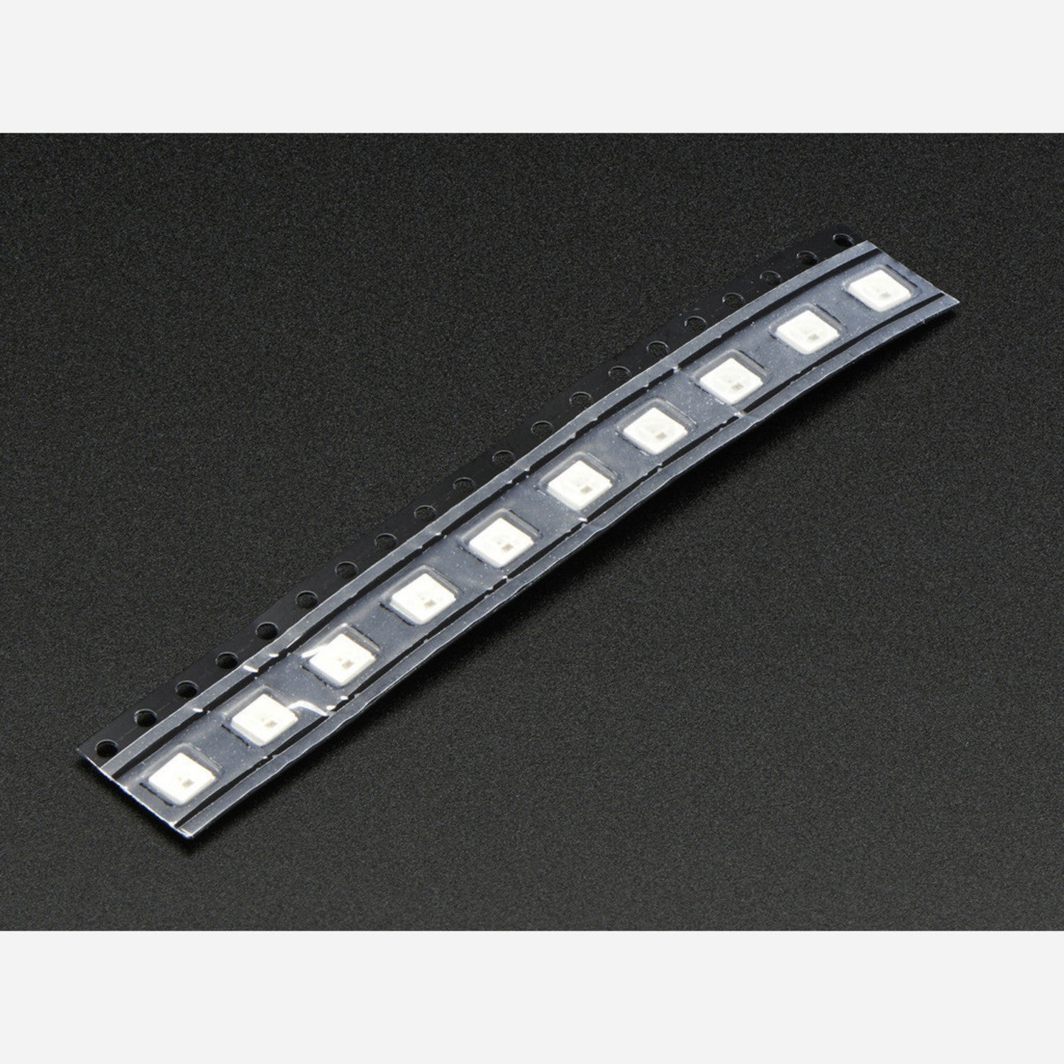 Miniature NeoPixel 3535 RGB LEDs with Integrated Driver Chip - White Color, Pack of 10 Pieces