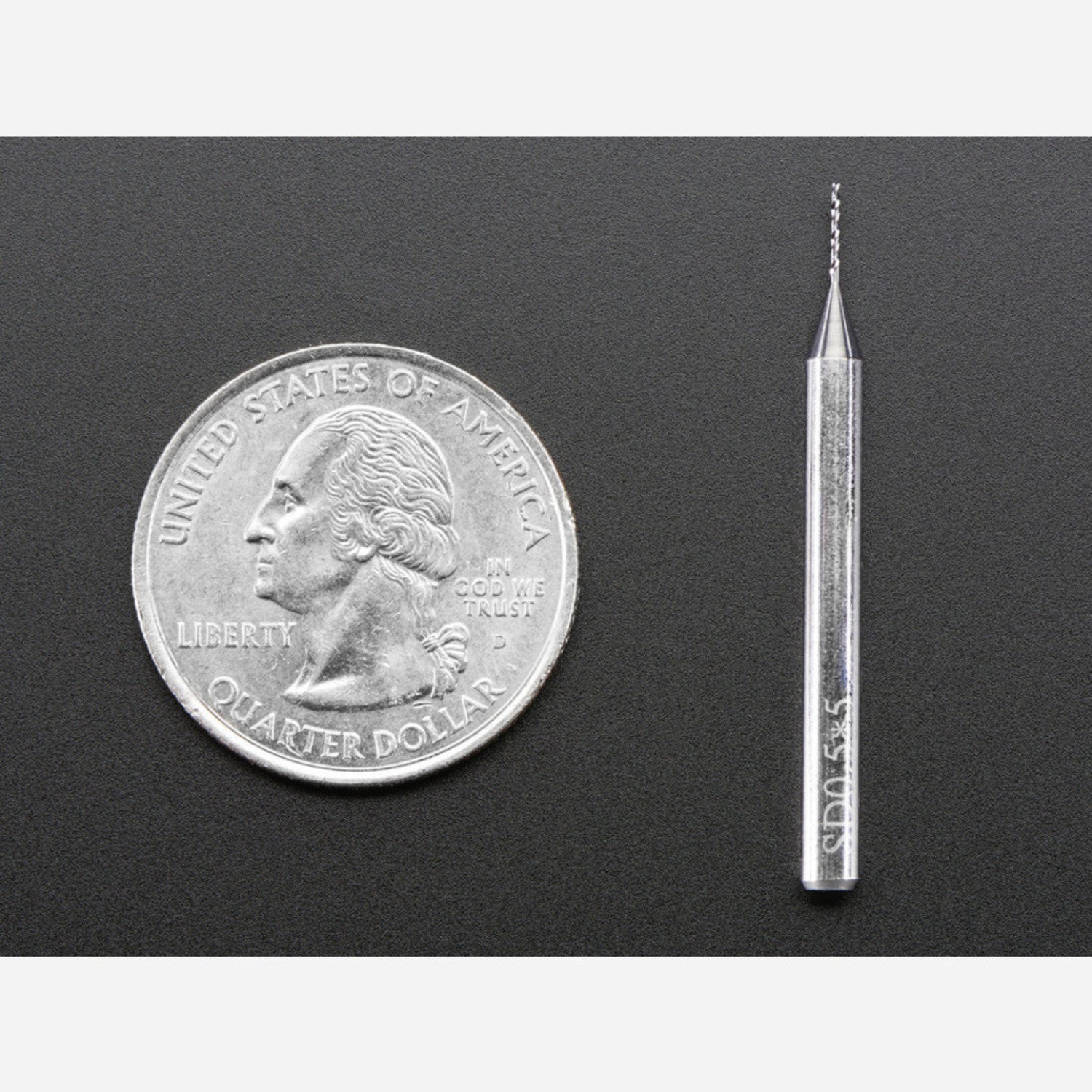 Carbide Square End Mill for Precision CNC Machining - 1/8 Shaft with 0.5mm Diameter