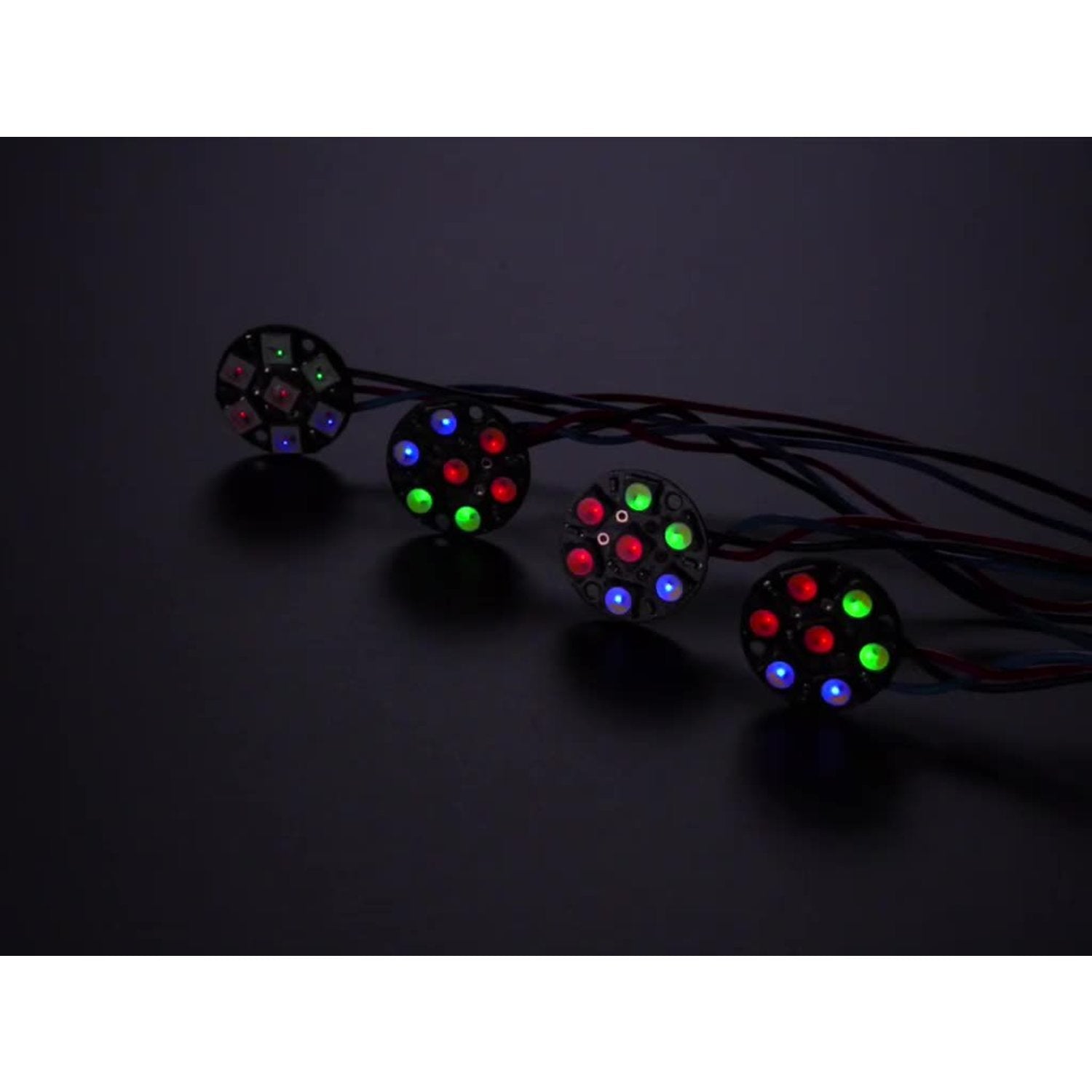 Stylish NeoPixel Jewels with Seven Addressable RGB/RGBW LEDs