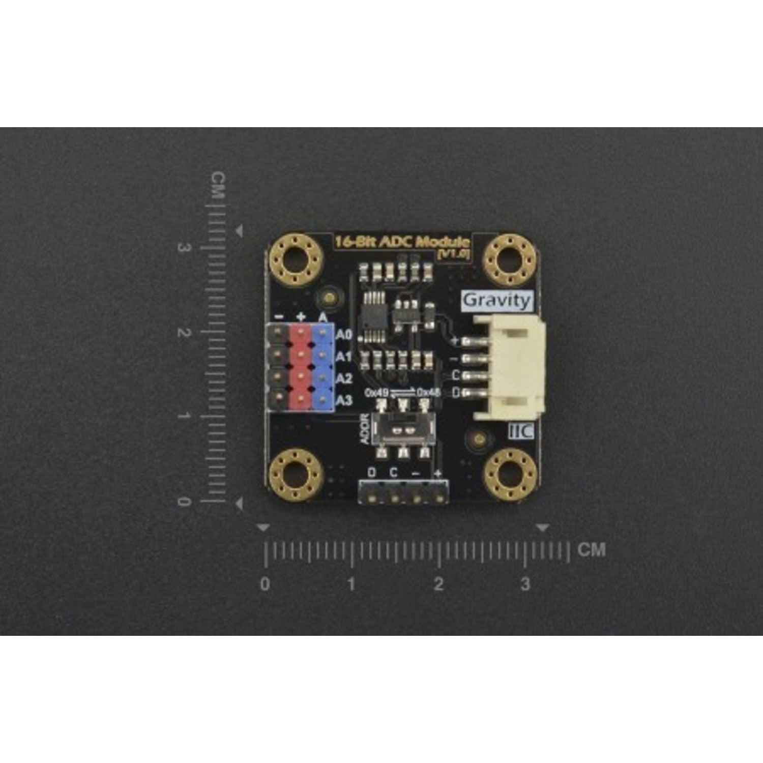 16-Bit Gravity I2C ADS1115 ADC Module Compatible with Arduino and Raspberry Pi