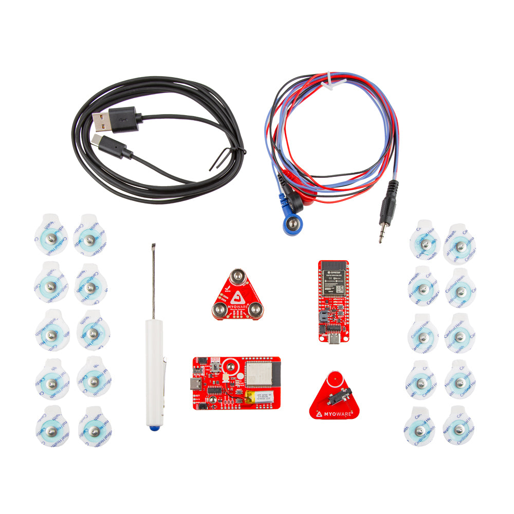 Advanced MyoWare 2.0 Wireless Muscle Sensor Kit for Comprehensive EMG Testing