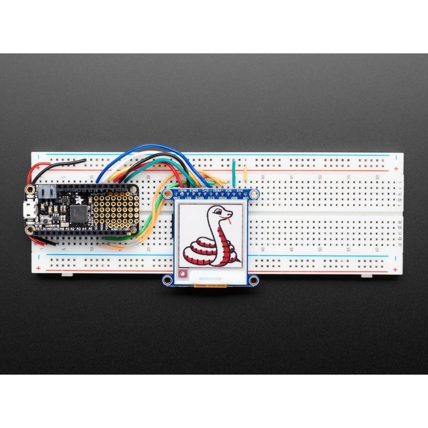 Adafruit 1.54-Inch Tri-Color Red Black White eInk/ePaper Display with SRAM