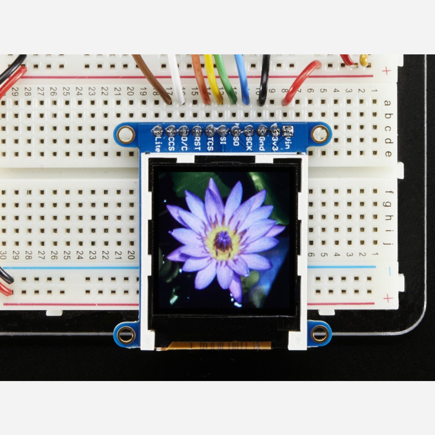 Adafruit Colorful 1.44 - Inch TFT LCD Display Module with MicroSD Card Breakout and ST7735R Driver