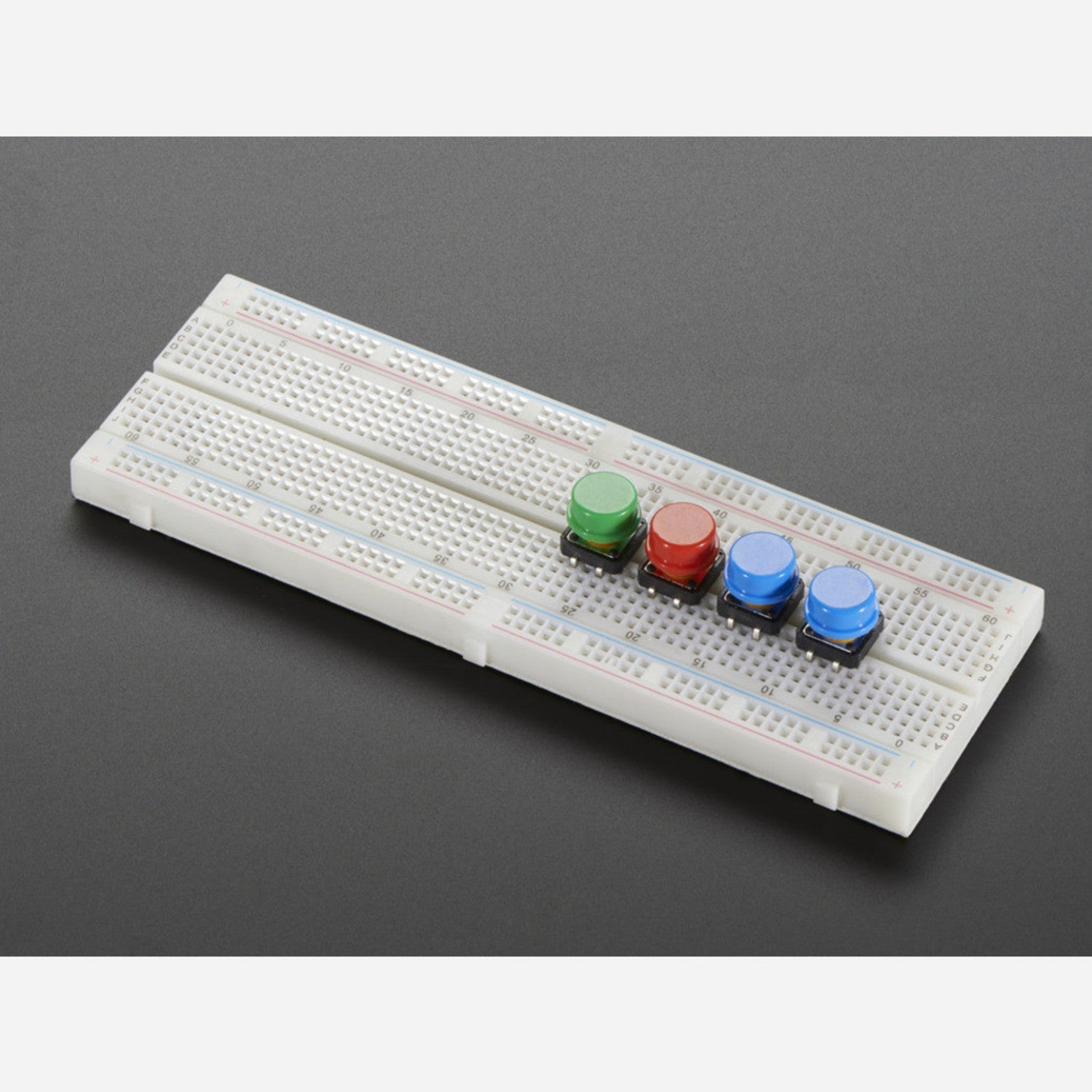 15-Piece Assortment of Colorful Round Tactile Button Switches