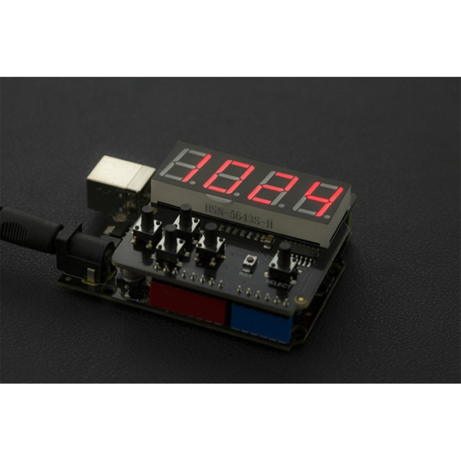 Arduino-Compatible 7 Segment LED Keypad Shield with 4-Digit Display