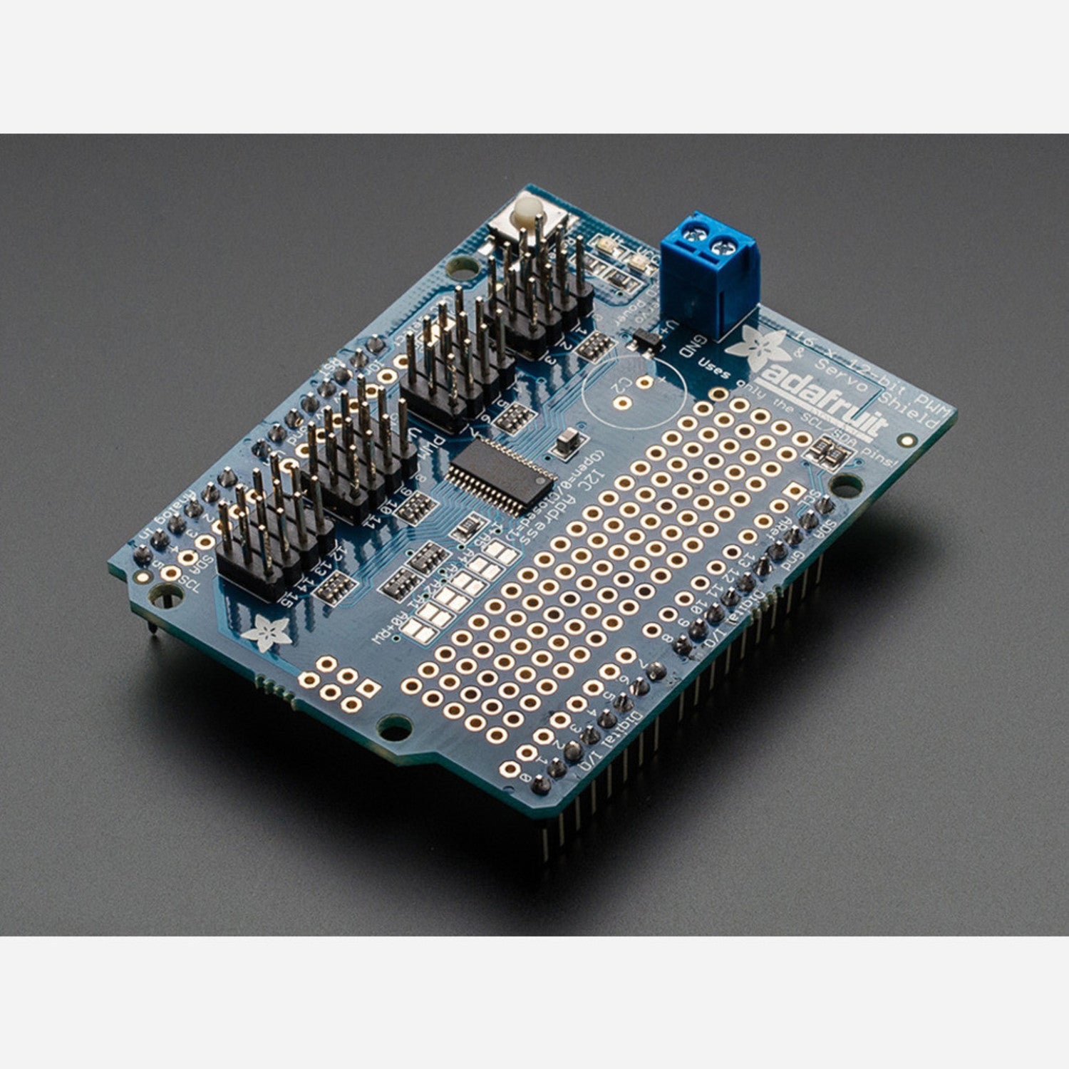 Adafruit 16-Channel 12-bit I2C PWM/Servo Shield for Arduino