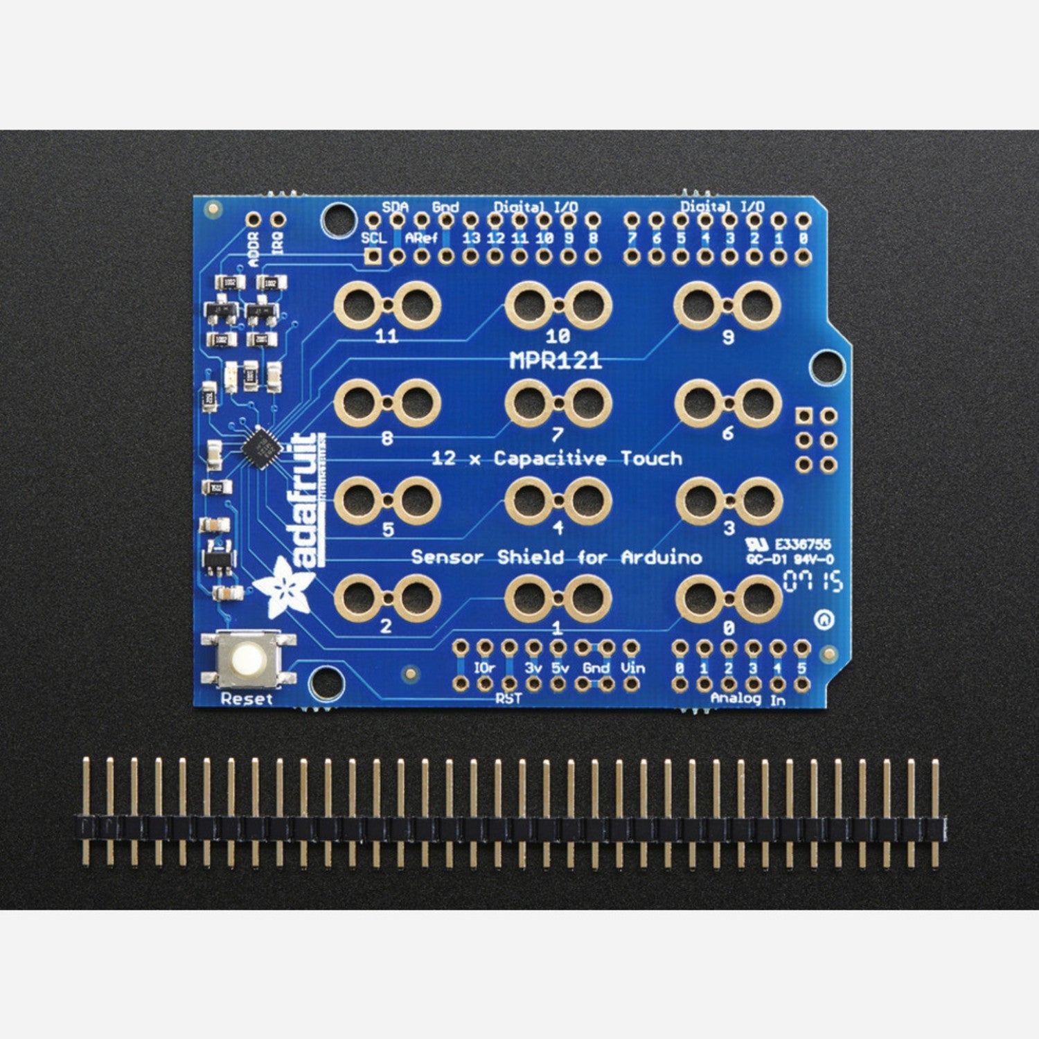 Adafruit Capacitive 12 - Sensor Touch Shield for Arduino MPR121