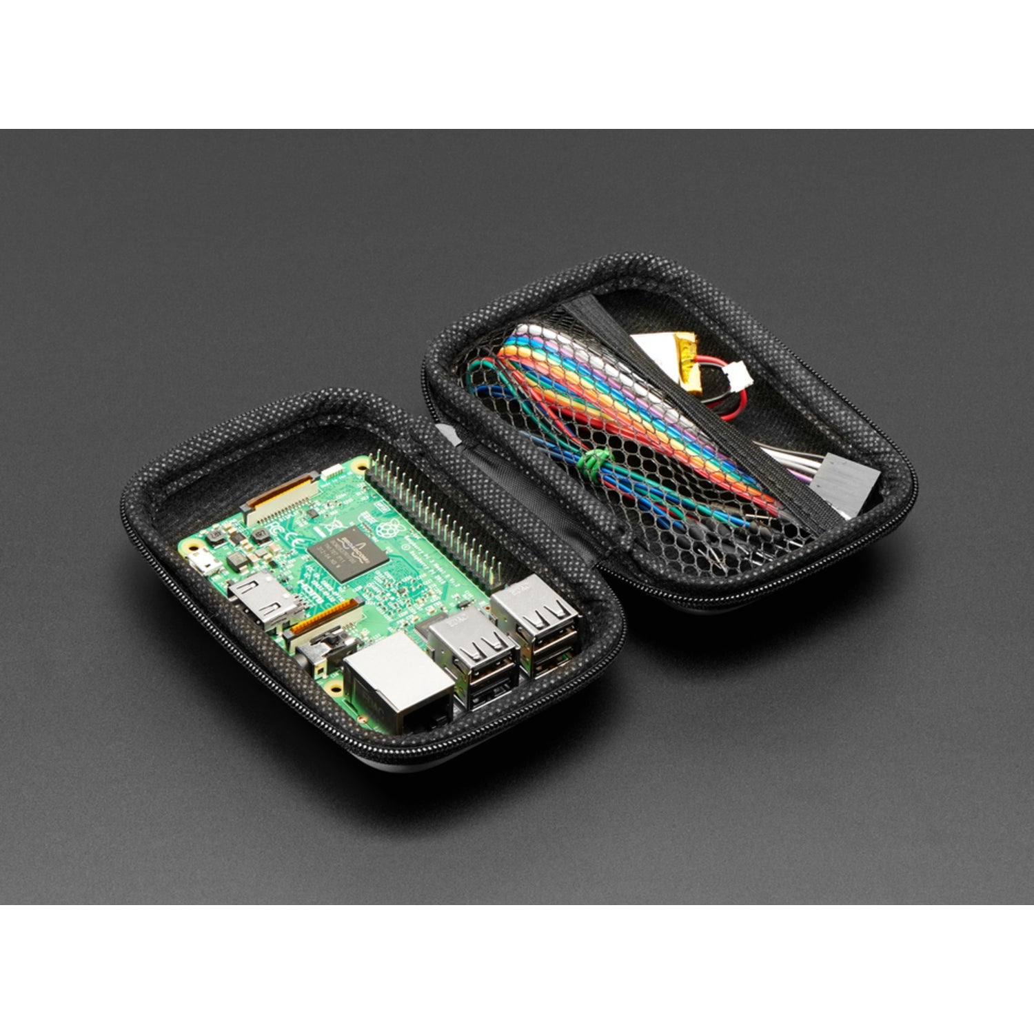 Orange, Maker-Friendly Zipper Case Ideal for Carrying Electronics