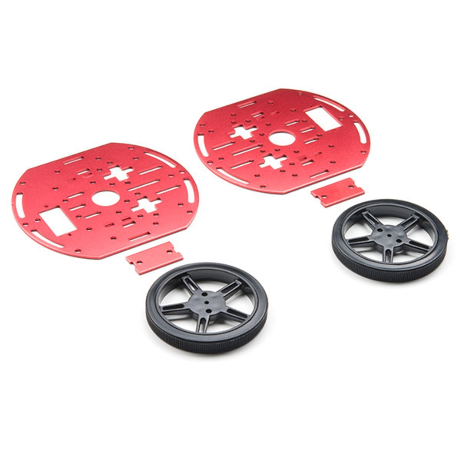 Two-Layer Miniature Circular Robotics Chassis Kit for Beginners and Pros
