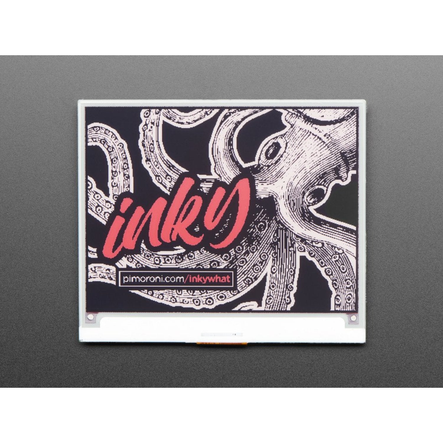 Pimoroni Inky wHAT Electronic Paper Display Module - Featuring Red, Black, and White Colors