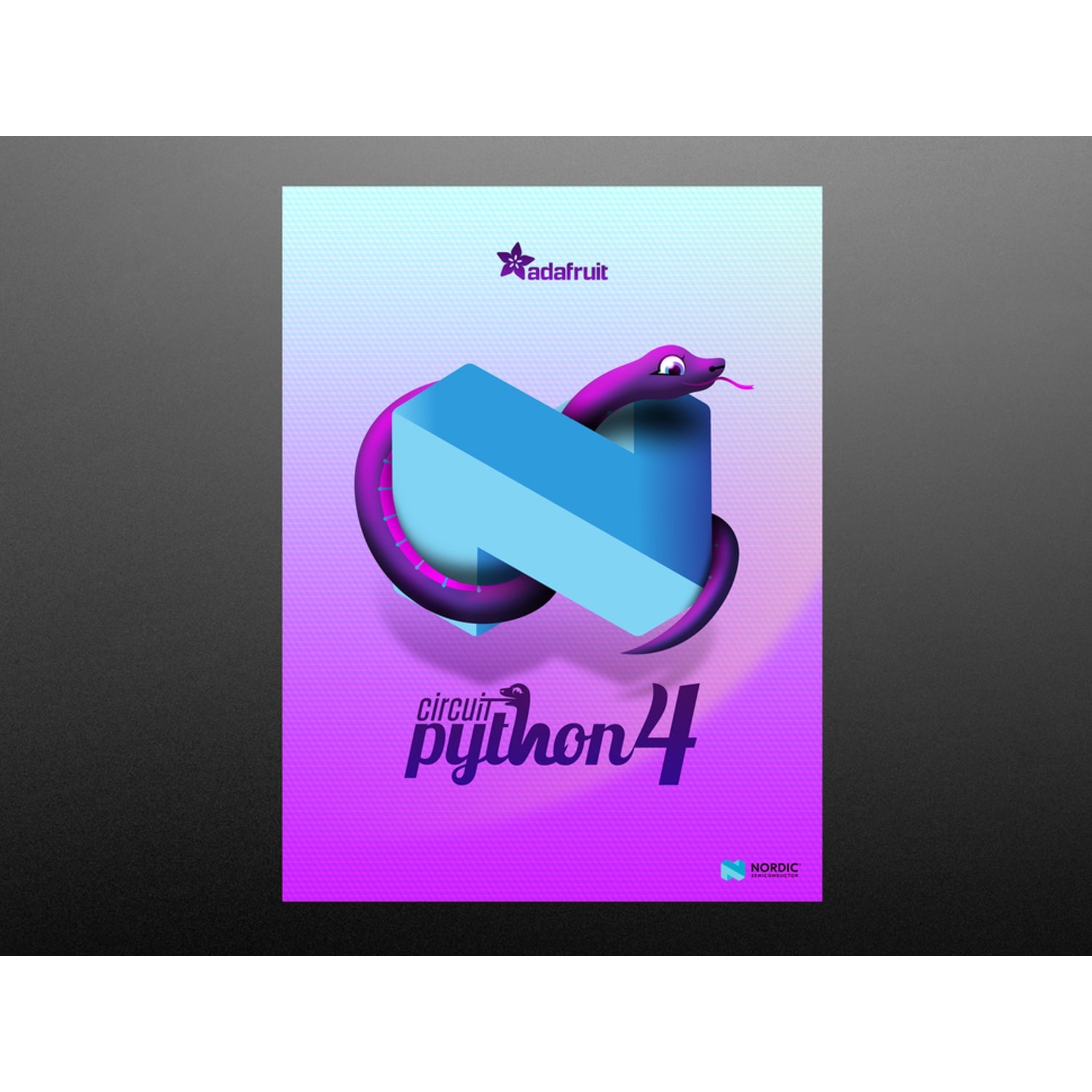 Glossy 24 x 18 Inches CircuitPython 4 Celebration Poster