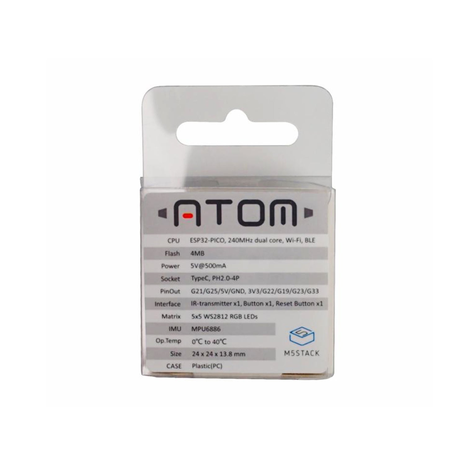 Compact M5Stack ATOM Matrix ESP32 Development Kit for Embedded Device Creation