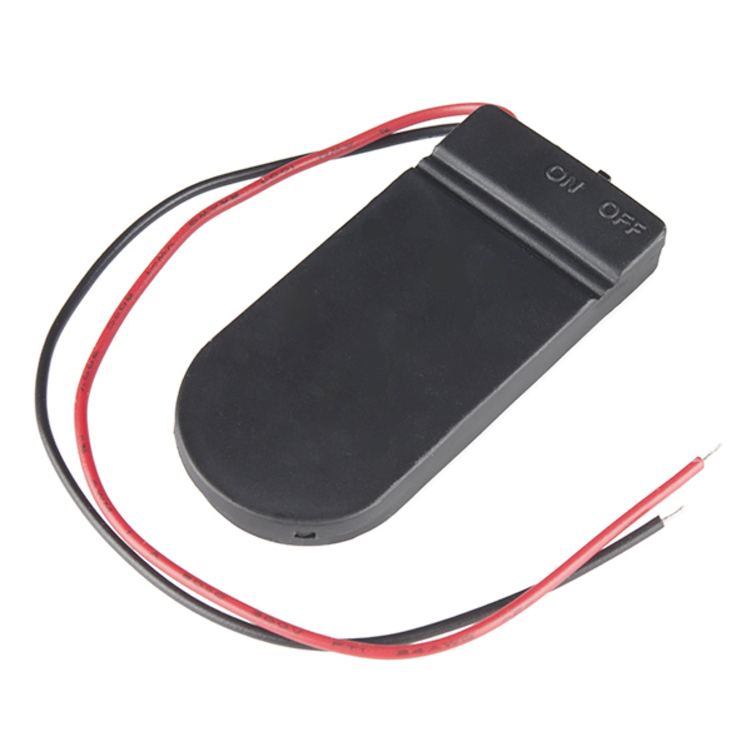 Enclosed 2xCR2032 Coin Cell Battery Holder with On/Off Switch