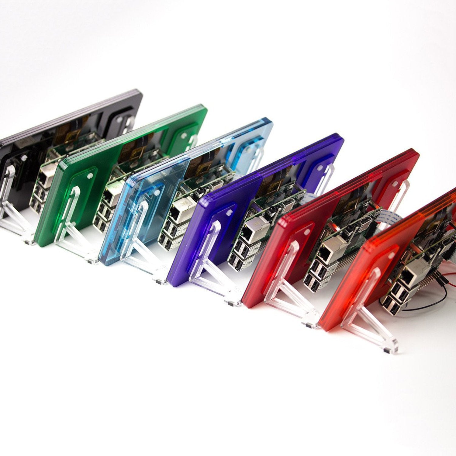 Pibow Jade Colored Touchscreen Frame for 7-Inch Raspberry Pi