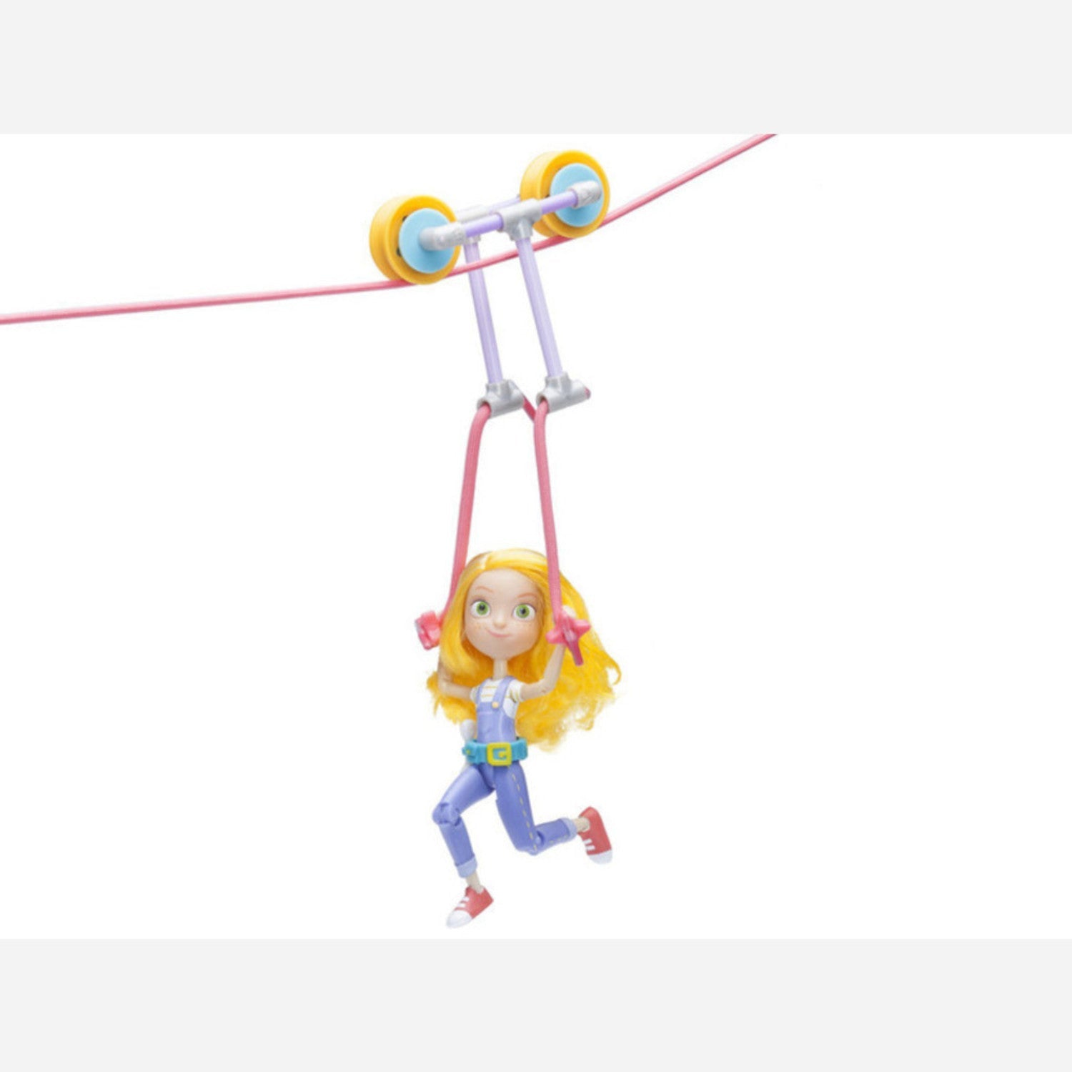 Goldie Blox Action Figure Set with 13-Foot Zipline for Kids' Action Fun