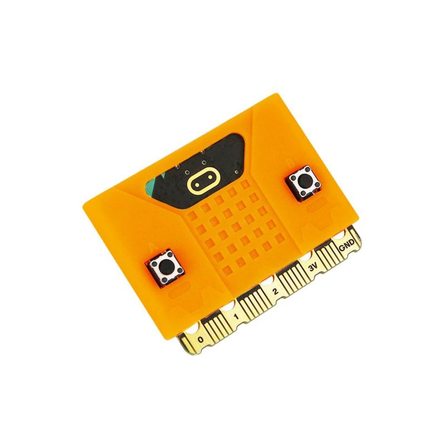 Eye - catching Orange Silicone Case Compatible with Micro:bit V1.5/V2 Boards