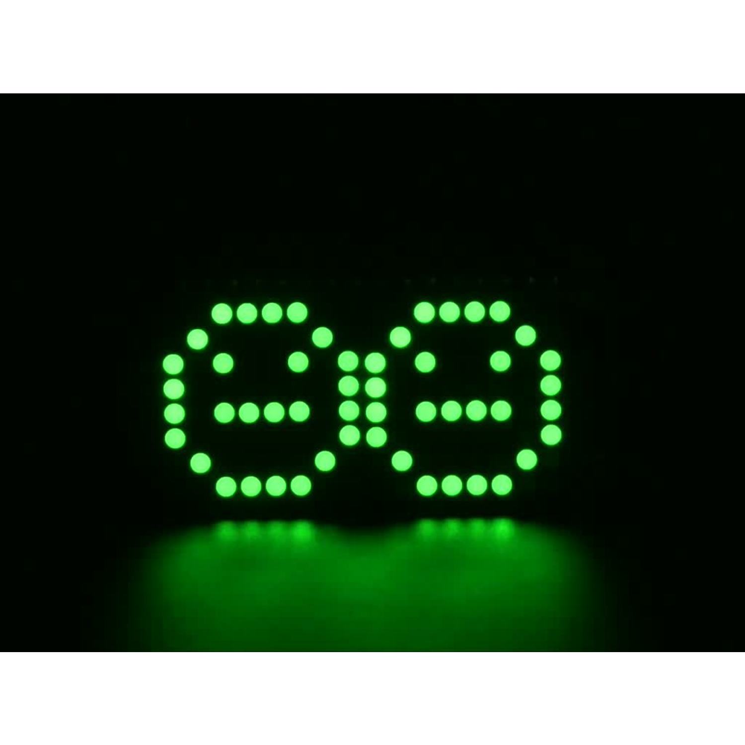 Adafruit Green 0.8" 8x16 LED Matrix FeatherWing Display Kit for Feather Boards